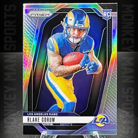 2024 Prizm Football - Blake Corum Rookie RC - #4 (V) SILVER PRIZM RAMS MINT