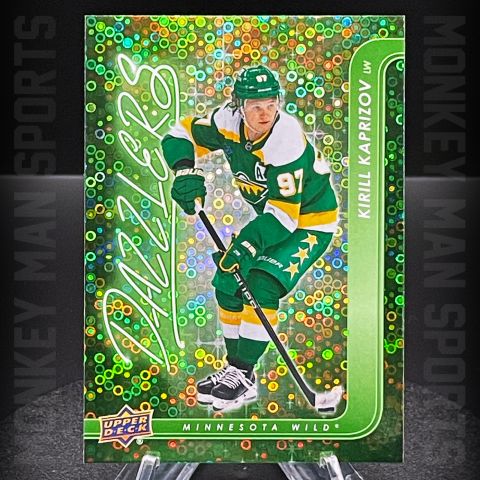 2024-25 UD Extended - Kirill Kaprizov - DAZZLERS #DZ-109 GREEN COLOR MATCH WILD
