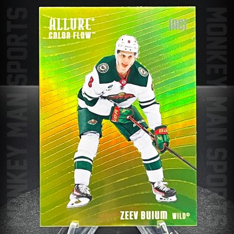 2025-26 Allure - Zeev Buium Rookie RC - COLOR FLOW #CF-1 YELLOW-GREEN WILD MINT
