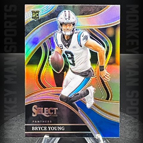 2023 Select - Bryce Young Rookie RC - #291 PRIZM SILVER PANTHERS MINT