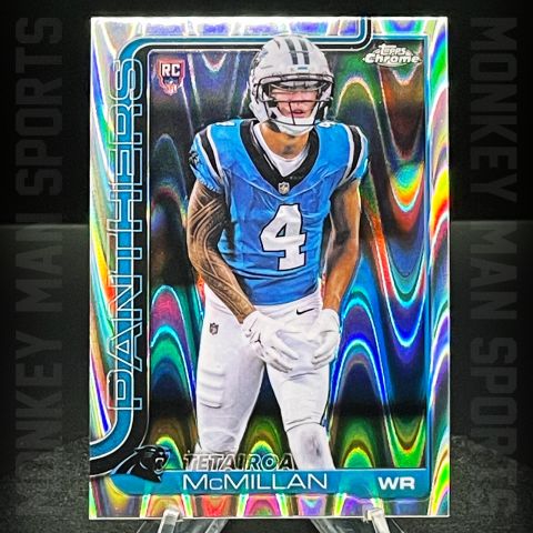 2025 Chrome - Tetairoa McMillan Rookie RC - #326 RAYWAVE REFRACTOR PANTHERS MINT