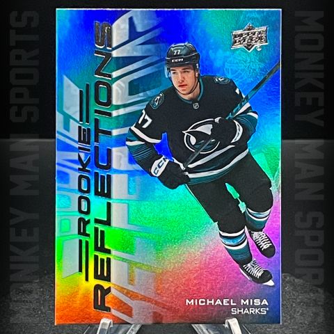 2025-26 Extended - Michael Misa RC - ROOKIE REFLECTIONS #RR-9 SHARKS MINT
