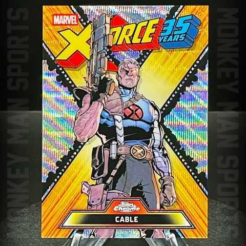 2026 Topps Chrome Marvel - Cable - X-FORCE 35 YEARS #XF-01 WAVE REFRACTOR