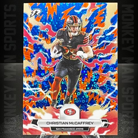 2025 Resurgence - Christian McCaffrey - #87 BLUE / ORANGE SPARK 49ERS MINT