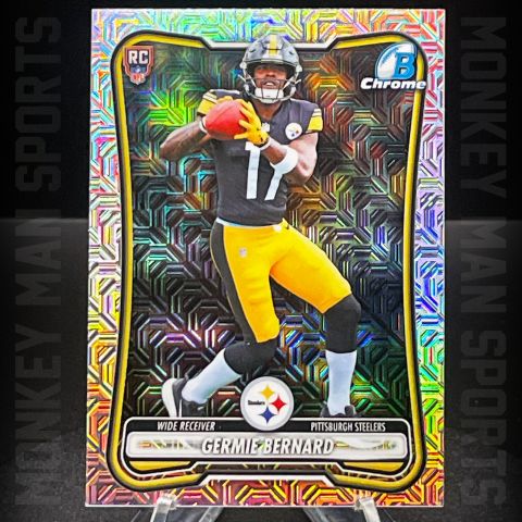2026 Bowman - Germie Bernard Rookie RC - #BCV-124 CHROME MOJO STEELERS MINT